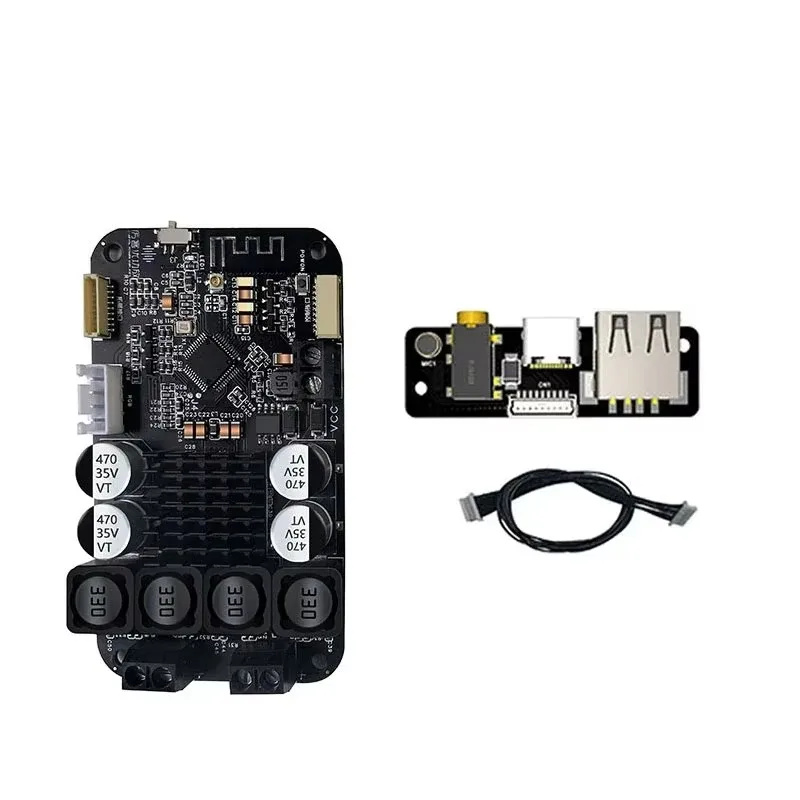 DSP Bluetooth 5.0 Digital Power Amplifier Board 30W*2 /50W*2, 2.0 Channel TWS Pairing Bass Electronic Crossover Audio Module