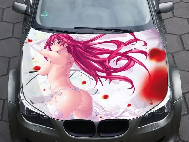 

Car Cover Decal Sexy Anime Shinkyoku Soukai Vinyl Sticker Graphic Wrap Decal Truck Decal Truck Graphic Bonnet Decals F15