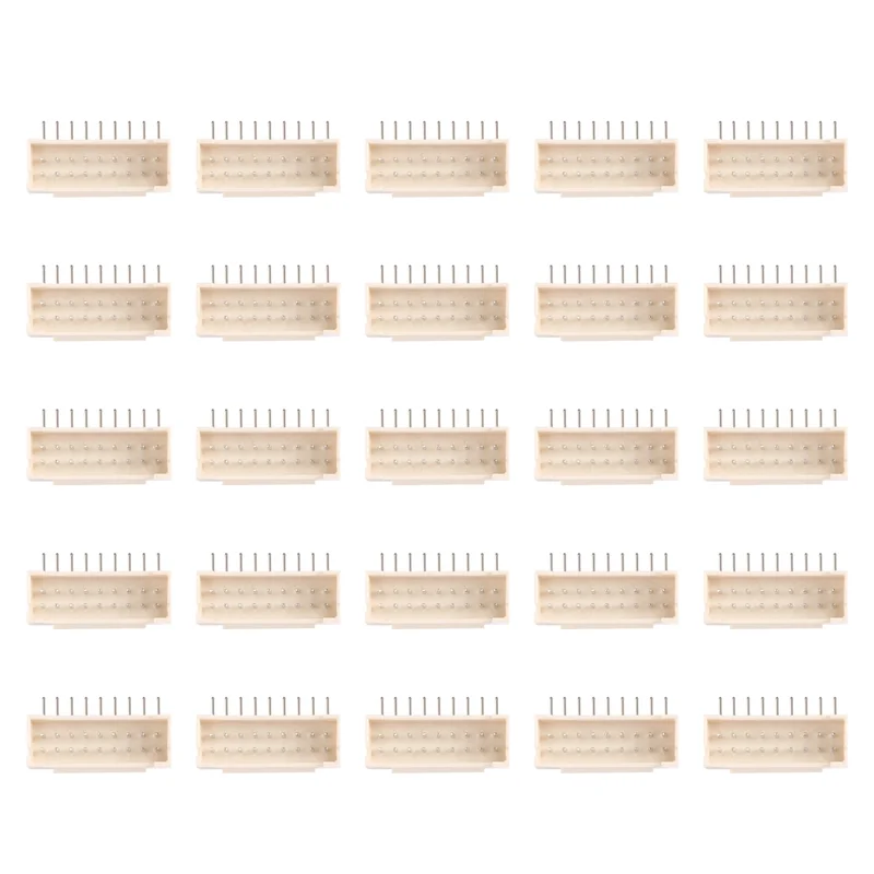 Luckshopping 25Pcs BTC BCH LTC ZEC ETH DCR Miner Connector 2X9P Male Socket Curved Needle Suitable For Asic Miner Antminer S9 Z1