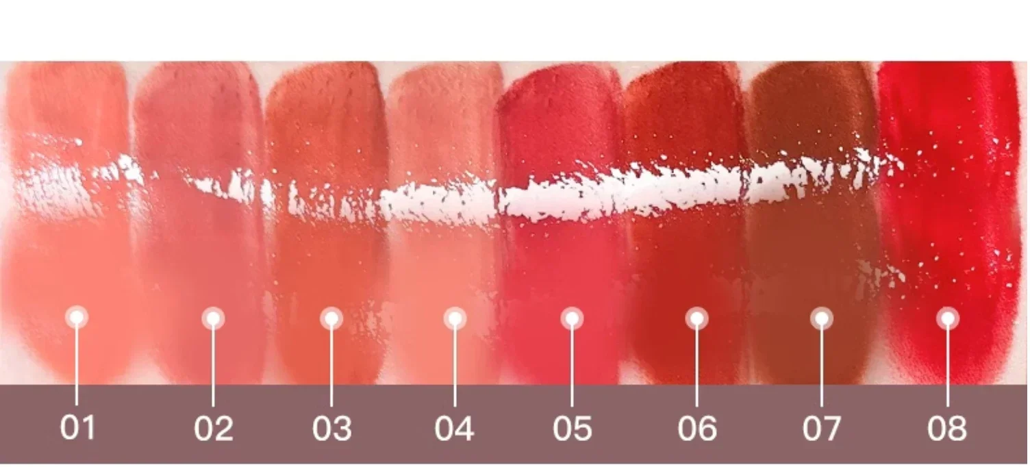 FLORTTE MIKKO Lipgloss, flüssiger Lippenstift, feuchtigkeitsspendend, nicht klebrig, langlebig, aufpolsternd, Glasur, Lippenpflege, Make-up-Set, seltene Schönheitskosmetik