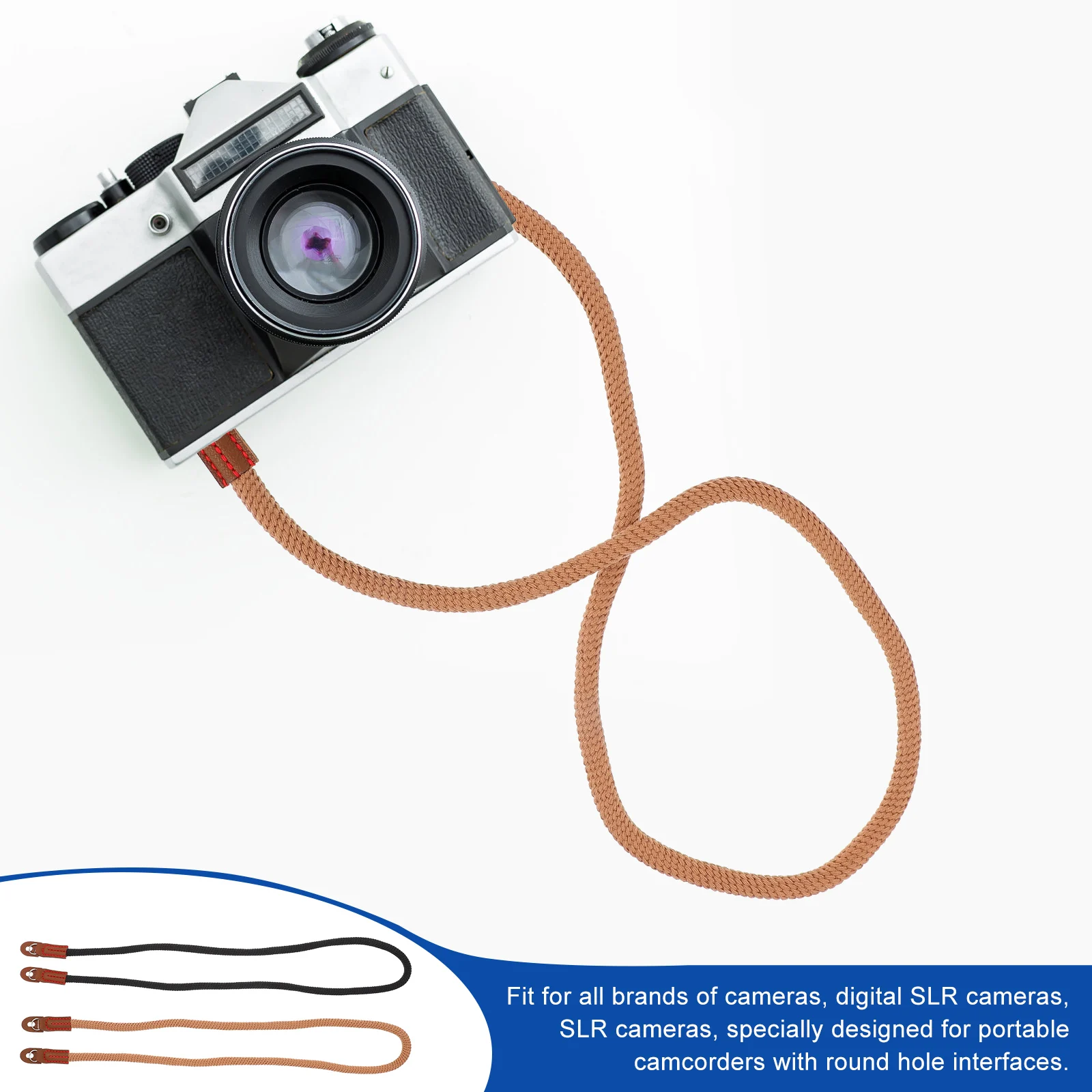 

2pcs Strap, Durable Nylon Sling Belt For Shoulder Neck Hanging, Crossbody Camera Neck Straps, Adjustable Camera Shoulder Belts