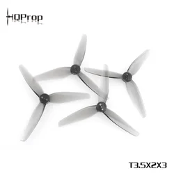 20pcs/10 par HQProp t3,5 x 2x3 Grey CW CCW 3.5 cali 3 ostrza śmigło z poliwęglanu kompatybilne z ramka FPV FlyFishRC