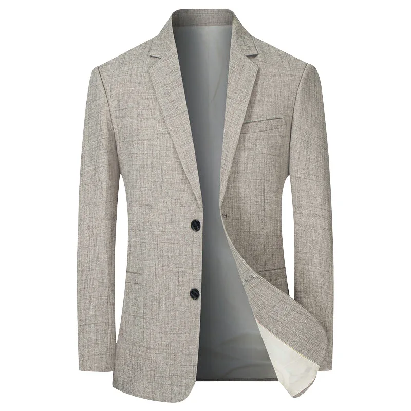 Blazers de traje para hombre, chaquetas informales de negocios, abrigos de diseñador, ropa Formal de primavera y otoño, chaquetas ajustadas, talla