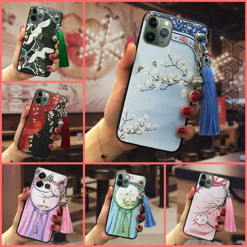 Durable Silicone Phone Case For Tecno Spark30 5G/KL8/Pova6 Neo 5G TPU Anti-knock Shockproof protective Chinese Style