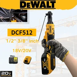 DEWALT 휴대용 핸드 헬드 전기 래칫 렌치, 무선 자동차 수리 도구, 20V 배터리용 전기 렌치, 1/2 3/8 인치