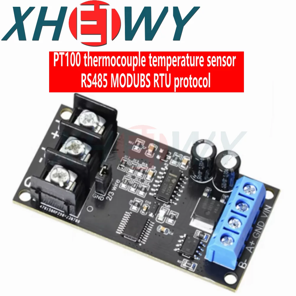 PT100 platinum thermistor RTD thermocouple temperature sensor transmitter RS485 MODUBS RTU module