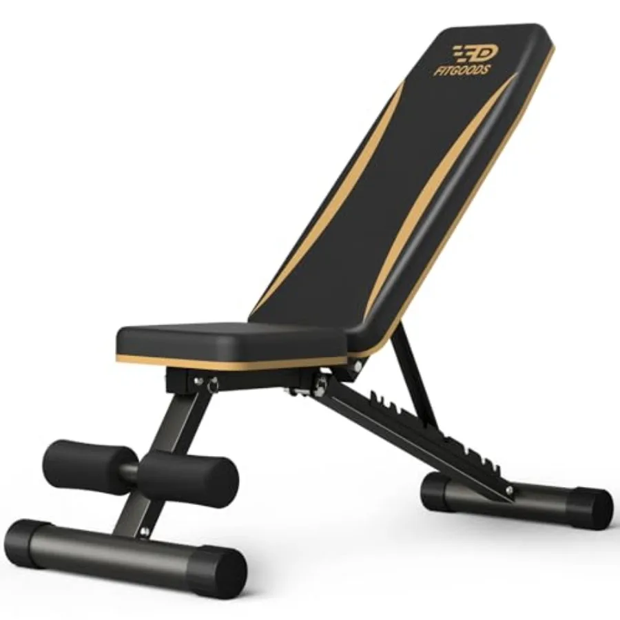 Adjustable Weight Bench for Home Gym - Heavy-Duty Foldable Workout Bench with 660 LBS Ccity Incline Decline Positions Multi-Pos