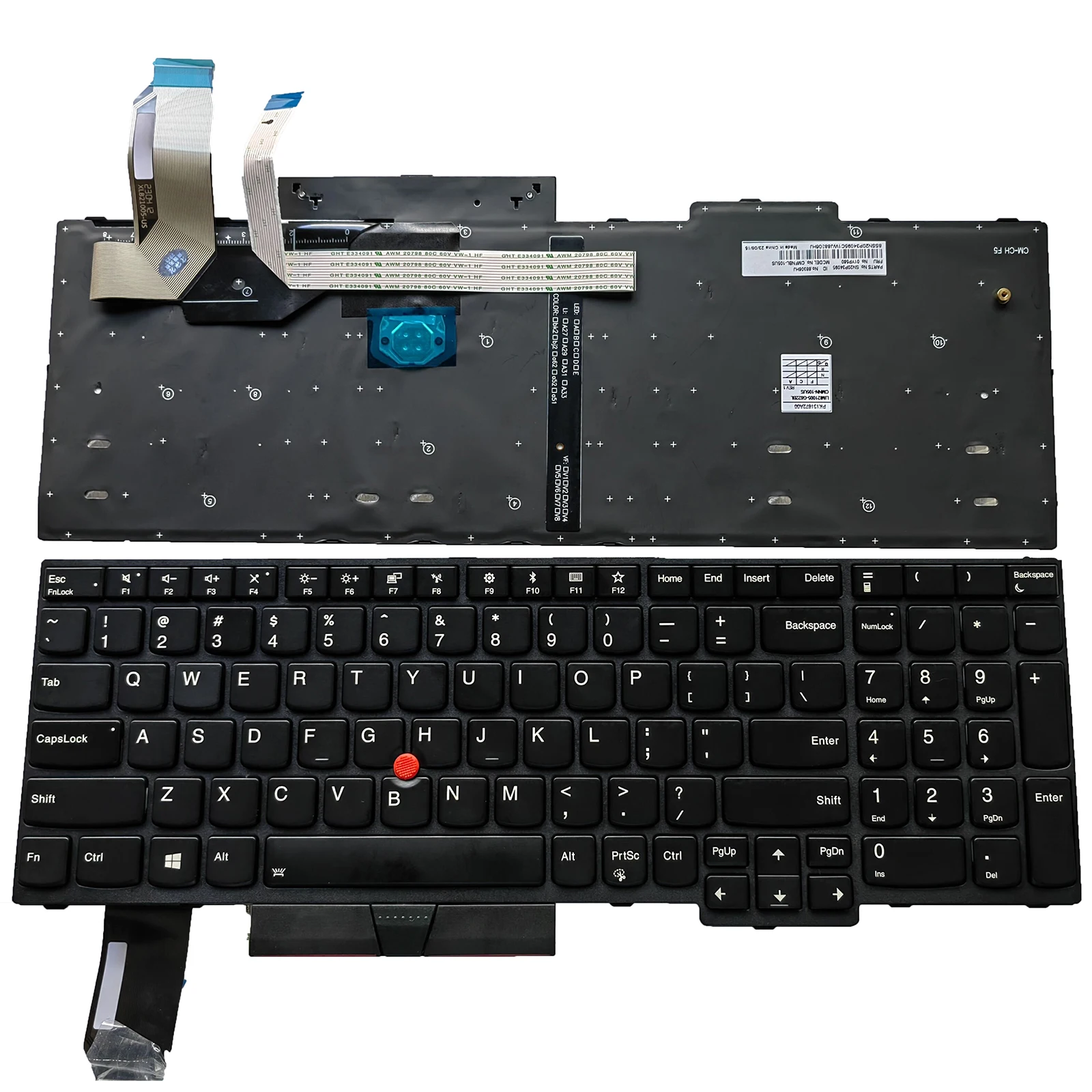 Klawiatura do laptopa US dla Lenovo Thinkpad E580 E585 E590 E595 L580 L590 P52 P53 P53s P72 P73 T590 TP00104A