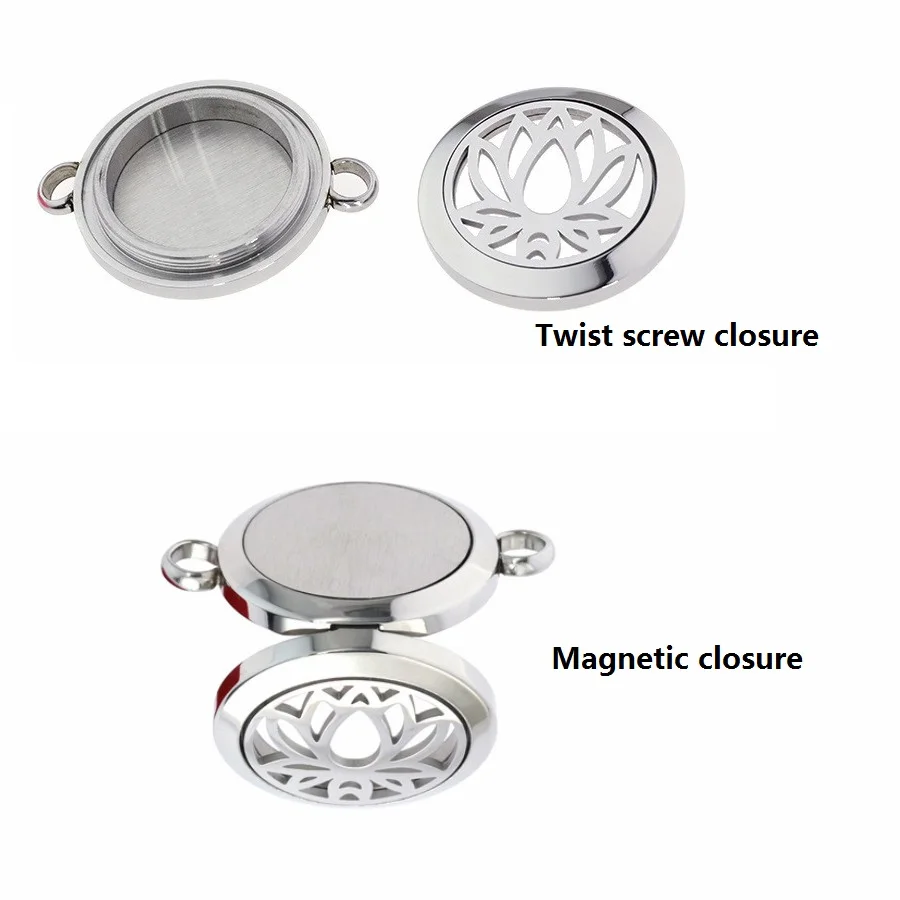 

Diffuser Locket (Only Locket No Chains) Aroma Stainless Steel DIY Jewelry 25mm Essential Oil Free10Pads Fit Perfume BraceletGift