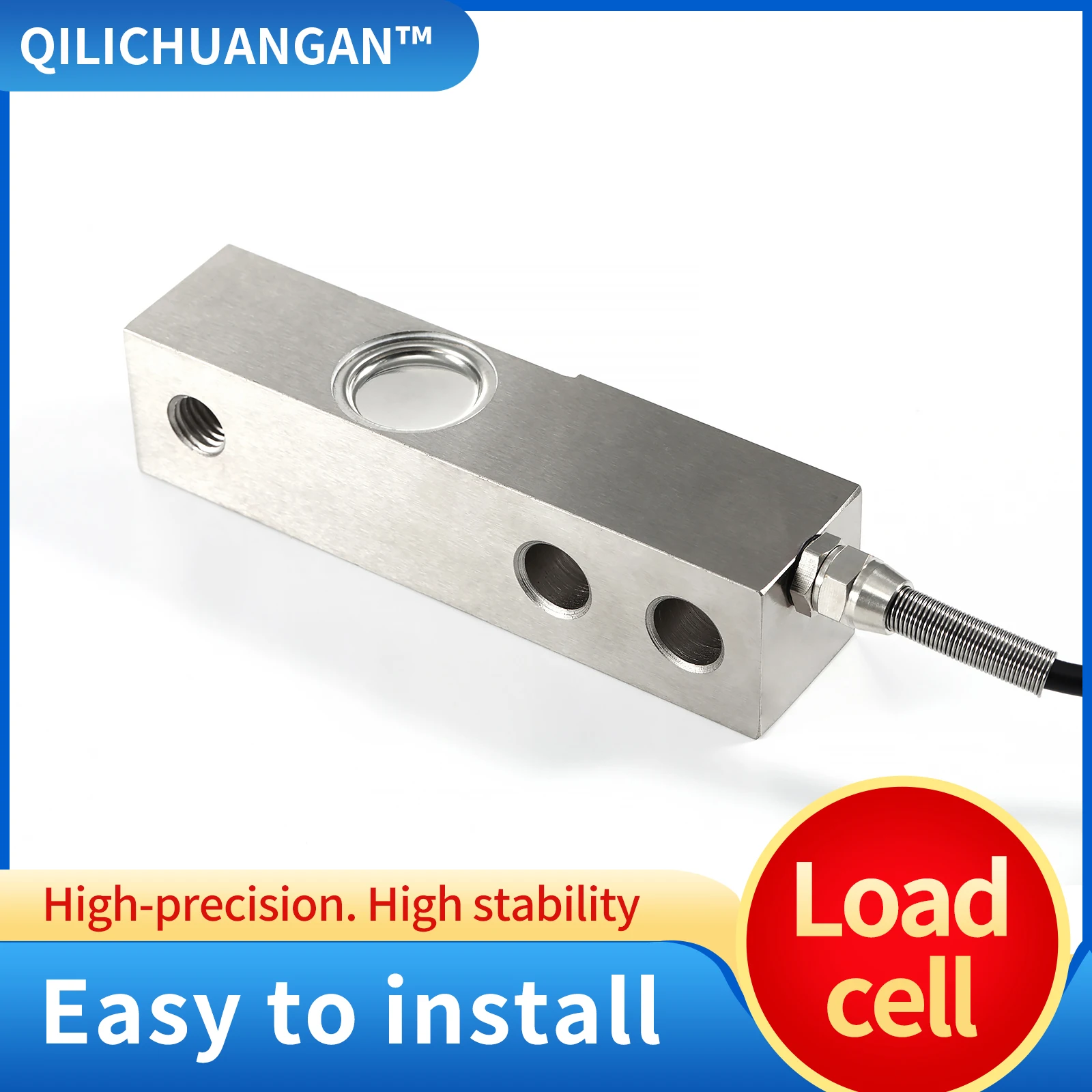 

Load Cell Scale Tension Compression Weigh Sensor Force Beam Weight With Signal Transmitter and Display 200/300/500KG - 1T/2T/3T