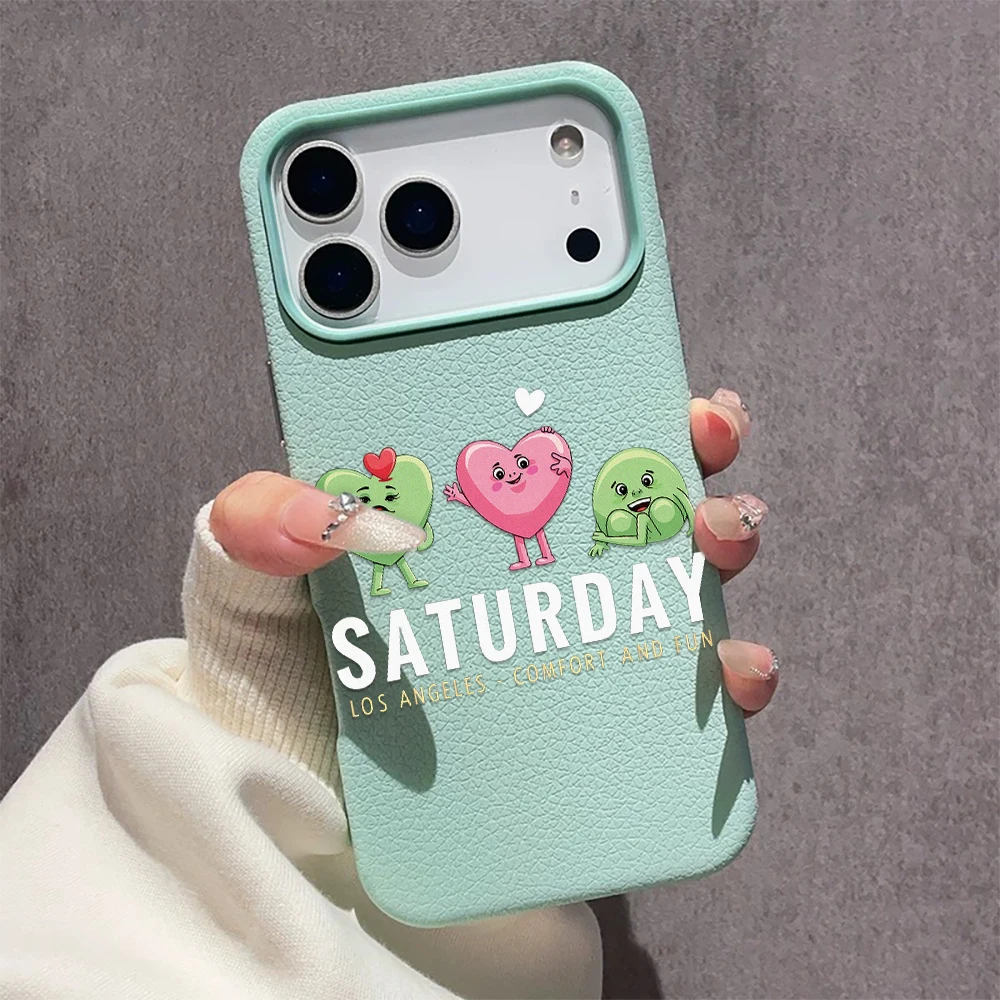 Phone Cases Kawaii - เคสโทรศัพท์ลายหัวใจสไตล์คาวาอี้สำหรับ iPhone 11 12 13 14