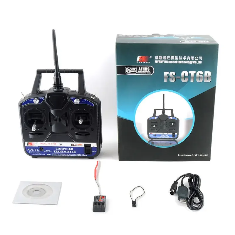 FS-CT6B télécommande avec récepteur R6B Fusi FLYSKY tarte fixe aile planeur multi axe 6 canaux