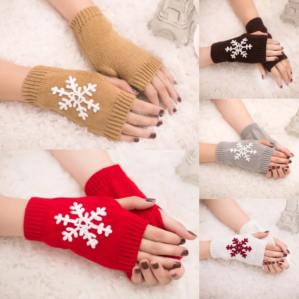 

Thick Knitted Gloves Fashion Keep Warm Soft Half Finger Gloves Short Elastic Fingerless Gloves Men Women