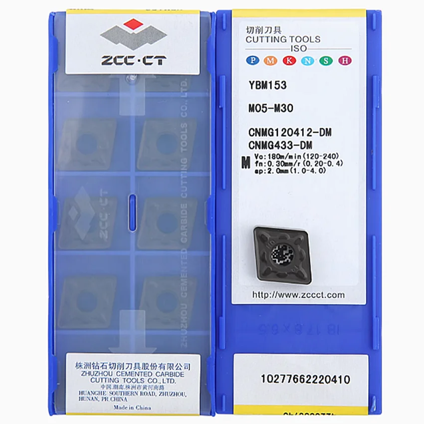 

CNMG120408-DM YBC351/CNMG120412-DM YBC351/CNMG120408-DM YBM253/CNMG120412-DM YBM153 Твердосплавные пластины ZCC.CT Для нержавеющей стали