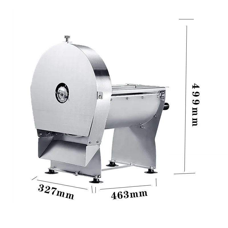 220V Electric Meat Slicer Multifunctional Household Kitchen Stainless Steel Semi-Automatic Potato Lemon Pumpkin Bread Slicer