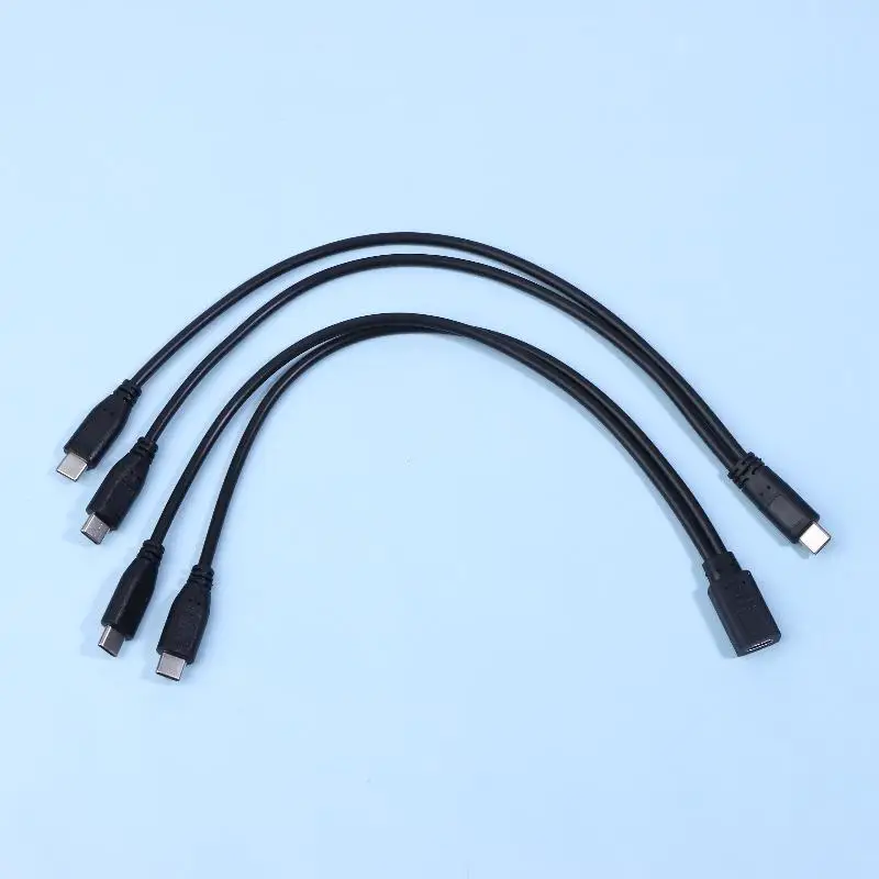 Charging Cable Adapter, USB C Type Cable Splitter 1 to 2, 15W 3A Extension Wire for Multiple Devices