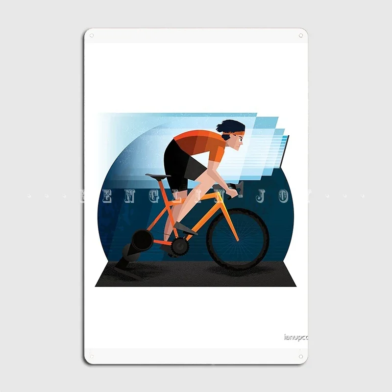 Pain Cave Turbo Trainer Poster Metal Plaque Wall Mural Wall Customize Plaques Tin Sign Poster