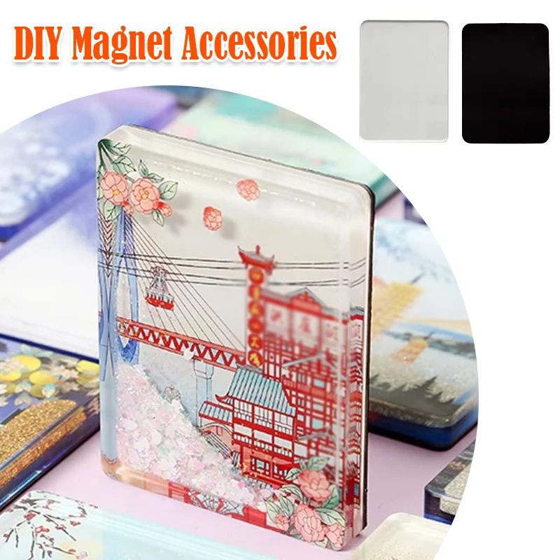 Handgefertigte Individuelle Foto-Kühlschrankmagnete Set 5x3cm DIY Acryl-Aufkleber-Kit für Kühlschrank-Deko & Souvenir-Geschenk – Detail 2
