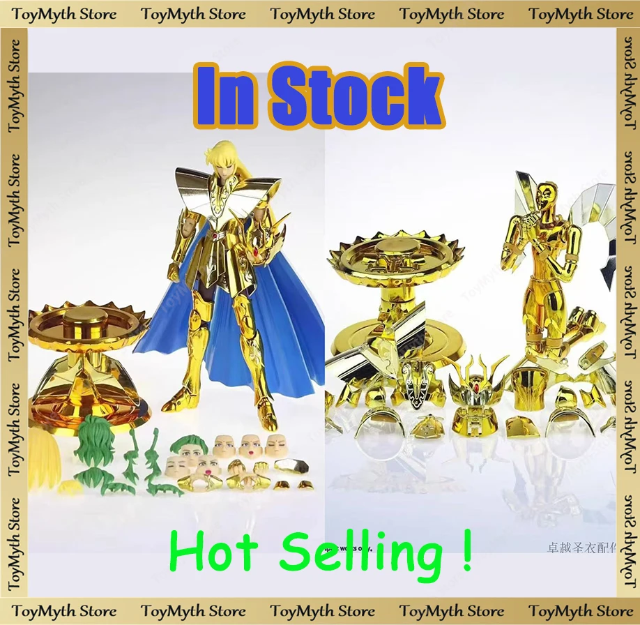 

CS Model Saint Seiya Myth Cloth Action Figure EX Virgo Shaka W Andromeda Shun Head+Lotus Base Gold Knights of The Zodiac Toys