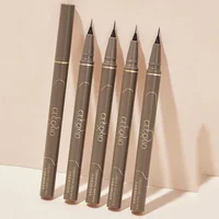 Stylo Eyeliner Ultra fin pour cils inférieurs, noir et marron, imperméable, durable, lisse, couché, ver à soie, crayons pour les yeux, outils de maquillage pour les yeux 4