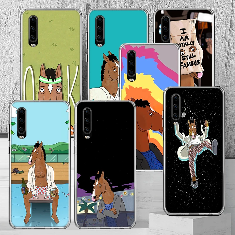 Cartoon B-BoJack Horsemans Phone Case Cover for Huawei P30 P40 P20 P10 Lite Mate 20 10 Pro Y5 Y6 Y7 Y9 P Smart Z 2019 Coque Fund