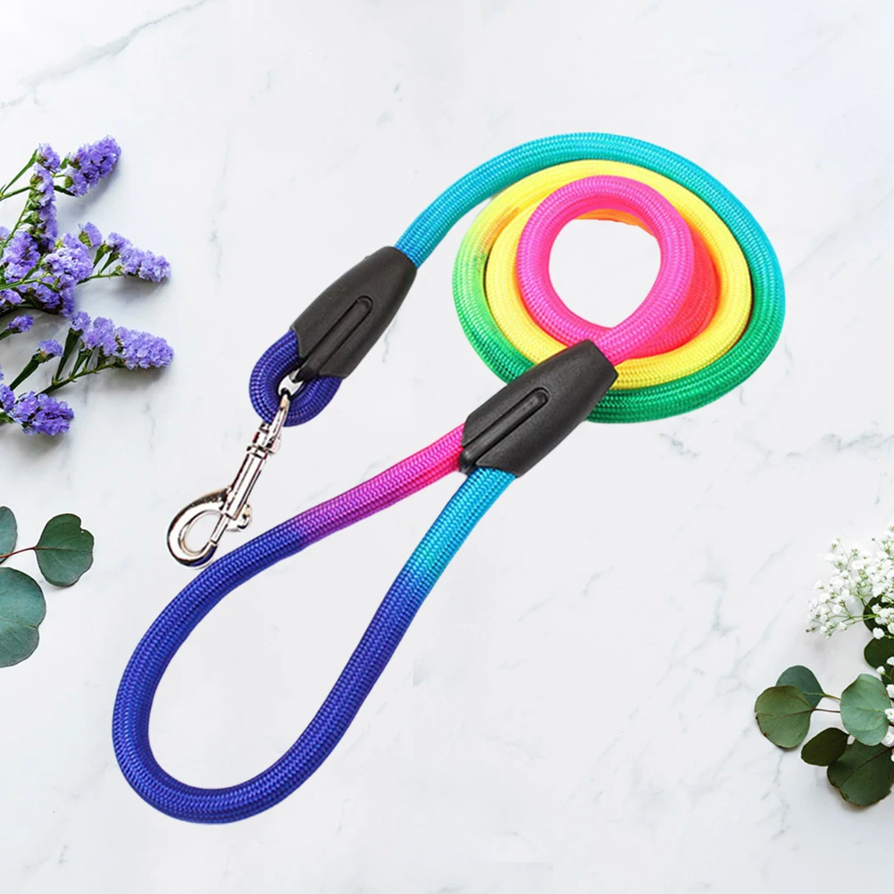 

Pet Leash Durable Nylon Traction Rope for Small Medium Dogs Pulling Hauling Cable Supplies Comfortable Ergonomic Handle Dog