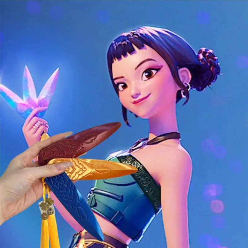 

Zoey Kpop Охотники на демонов Косплей Меч Реквизит Аниме периферийные пластиковые мечи Орнамент Девушка Группа Идол Хэллоуин Карнавальный костюм