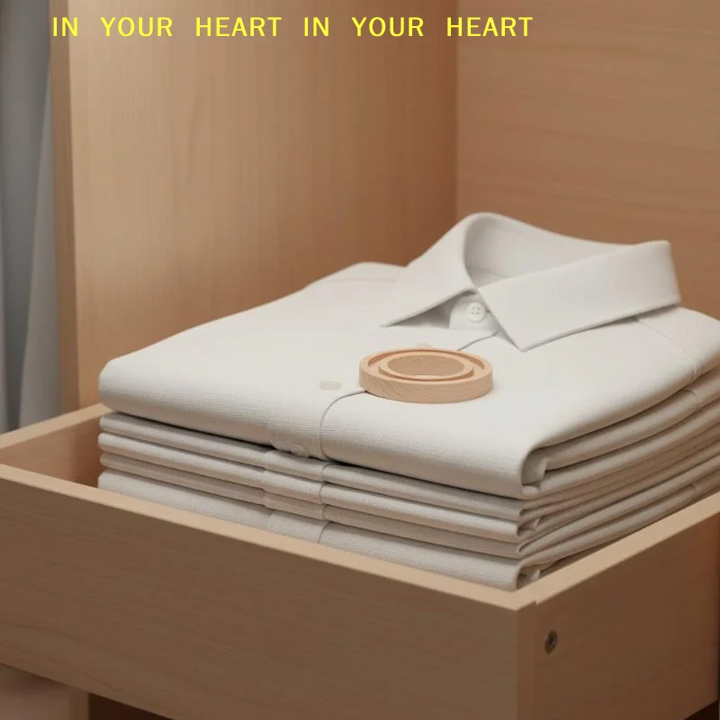 【X】5/10Pcs Car Aromatherapy Circular Wood Air Freshener Long Lasting Essential Oil Diffuser for Travel Home Use