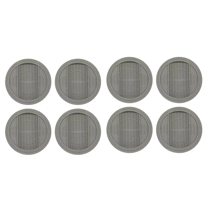 ABKS-Bed Stoppers Furniture Stopper, 8 Pack Wheel Stoppers Furniture Caster Cups Fits To All Floors & Wheels Of Sofas, Beds