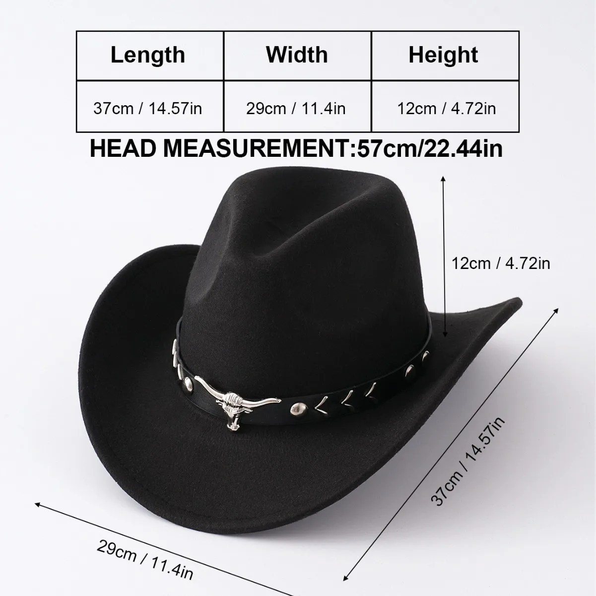 HongLuan Glitterkostuumhoed Volwassene & Cowboyhoeden Strass voor dames, Cowboy Cosplay Vrouwelijke accessoires & Cowgirl Cap