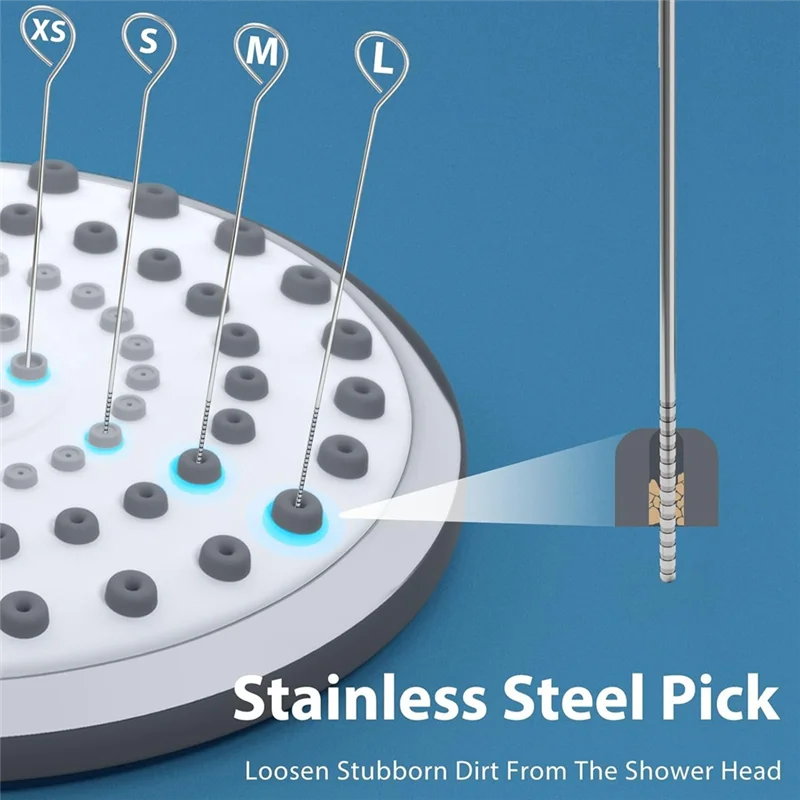 

A26F-Shower Head Cleaner Picks, Multiple Brush For Small Hole, Nozzle Unclogger Tool For Showerhead,40Pcs Cleaning Brush