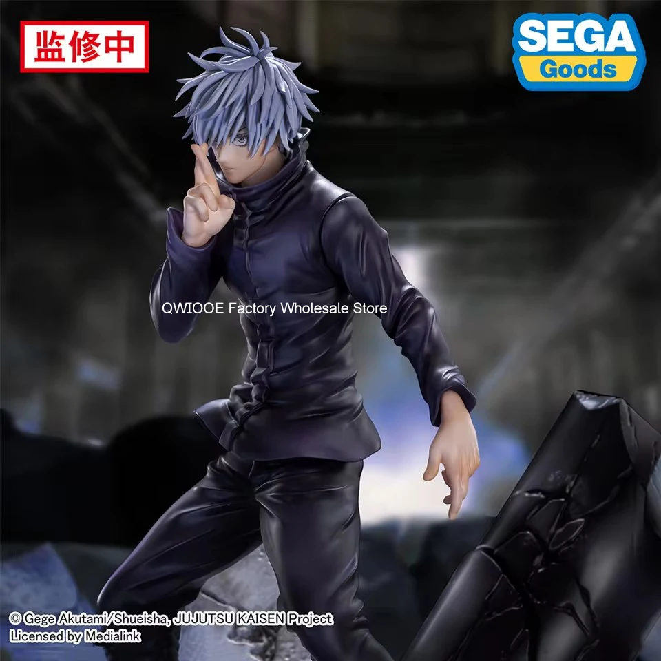 Original Genuine SEGA Jujutsu Kaisen 21cm Gojo Satoru Action Figurine Model Doll Anime PVC Statue Toys Gift Drop Shipping