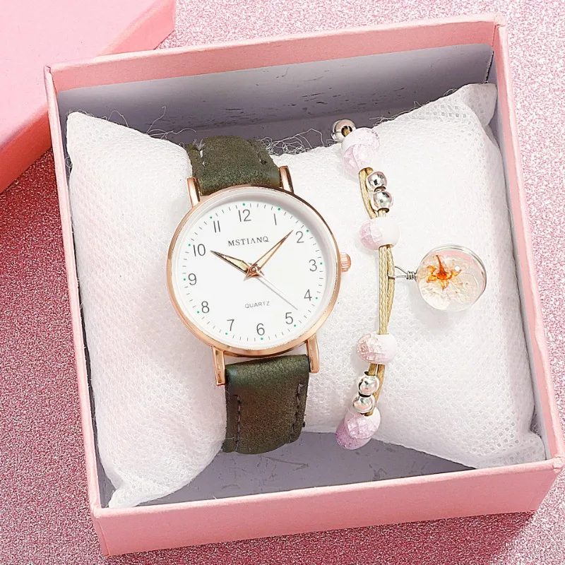 

Watch Female Ins Style Korean Version Simple Temperament Retro Mori Art Small Fresh Waterproof Small Girl Middle School Students