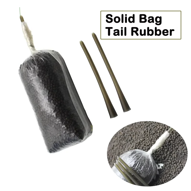 Karpfenangel-Zubehör: Solide Gummibeutel, Bleieinsätze, Endstücke für Karpfen-Hair-Rigs und Pop-Up-Boilies