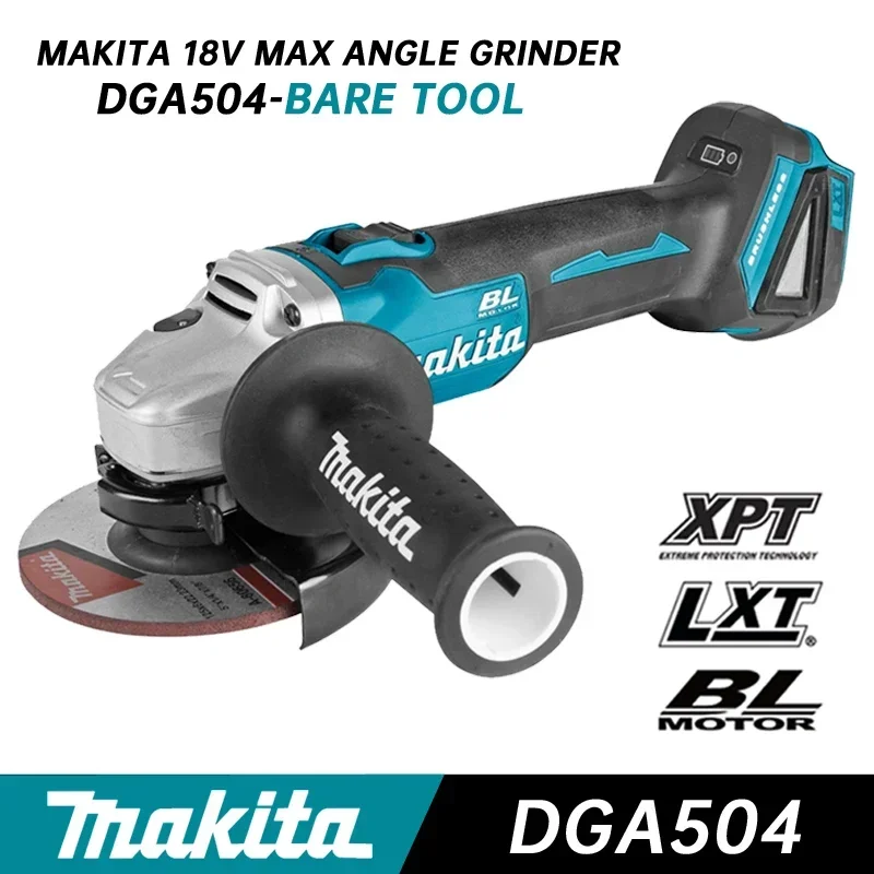 

MAKITA DGA504 Angle Grinder Brushless Cordless 18V Lithium Battery 125mm Cut-Off Grinder DIY Cutting Machine For MAKITA DGA504Z