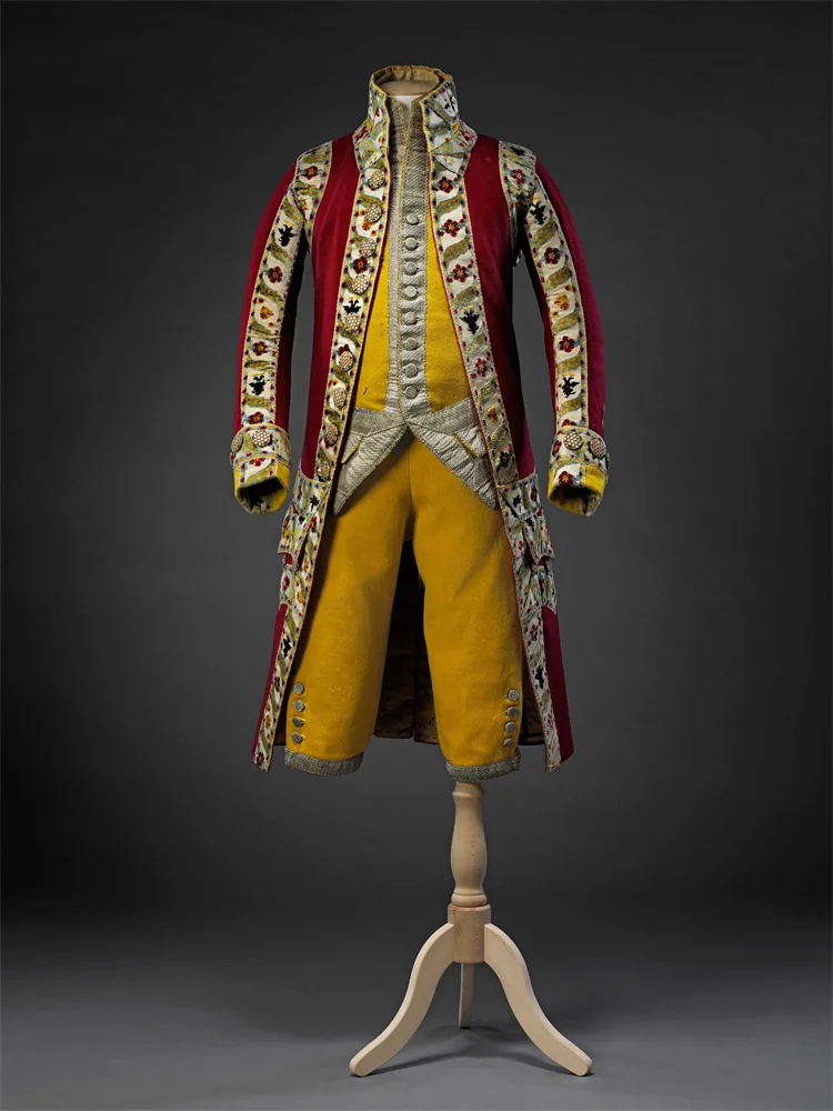

18th Century British Men's Wedding Costume Suit Victorian Aristocratic Gentleman Rococo Luxurious Ball Gown