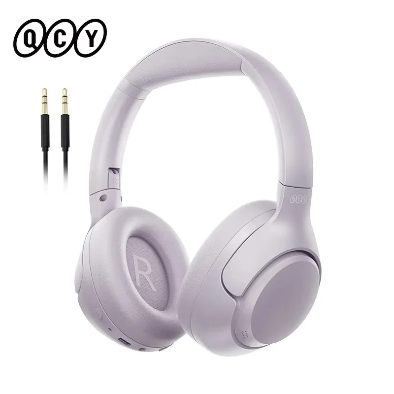QCY H3 ANC Hi-Res Audio Draadloze hoofdtelefoon Bluetooth 5.4 Over-ear headset 60 uur 43dB Hybride actieve ruisonderdrukking Oortelefoon