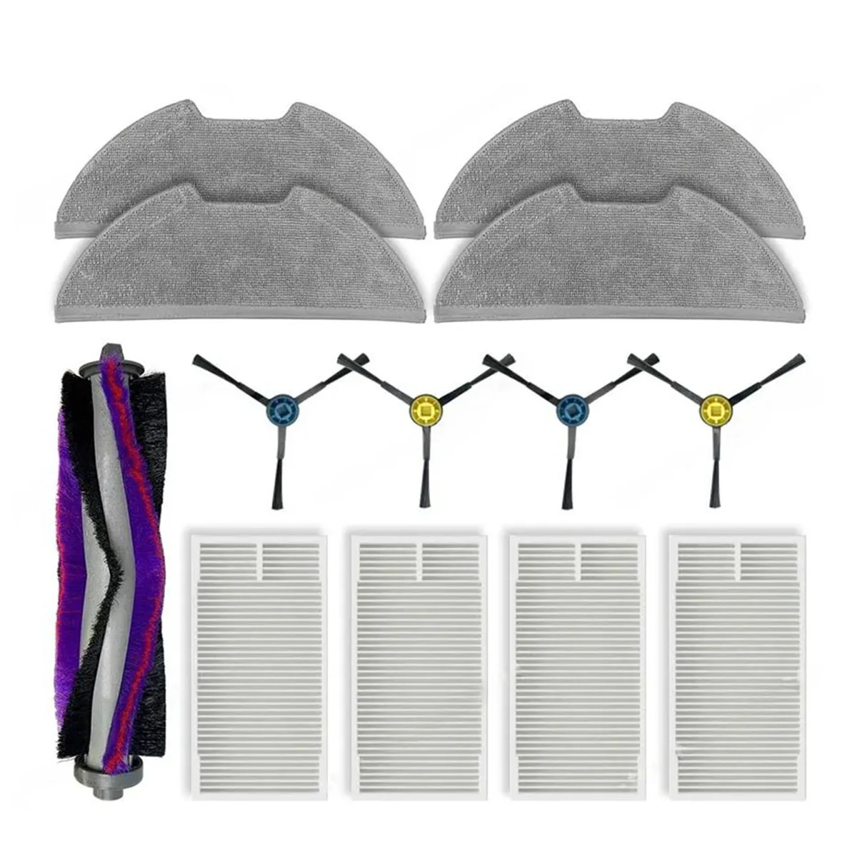 

Hot sale For M9 / NERE10s E10S / Obode A8 Replacement Parts Accessories Main Side Brush Filter Mop Cloth
