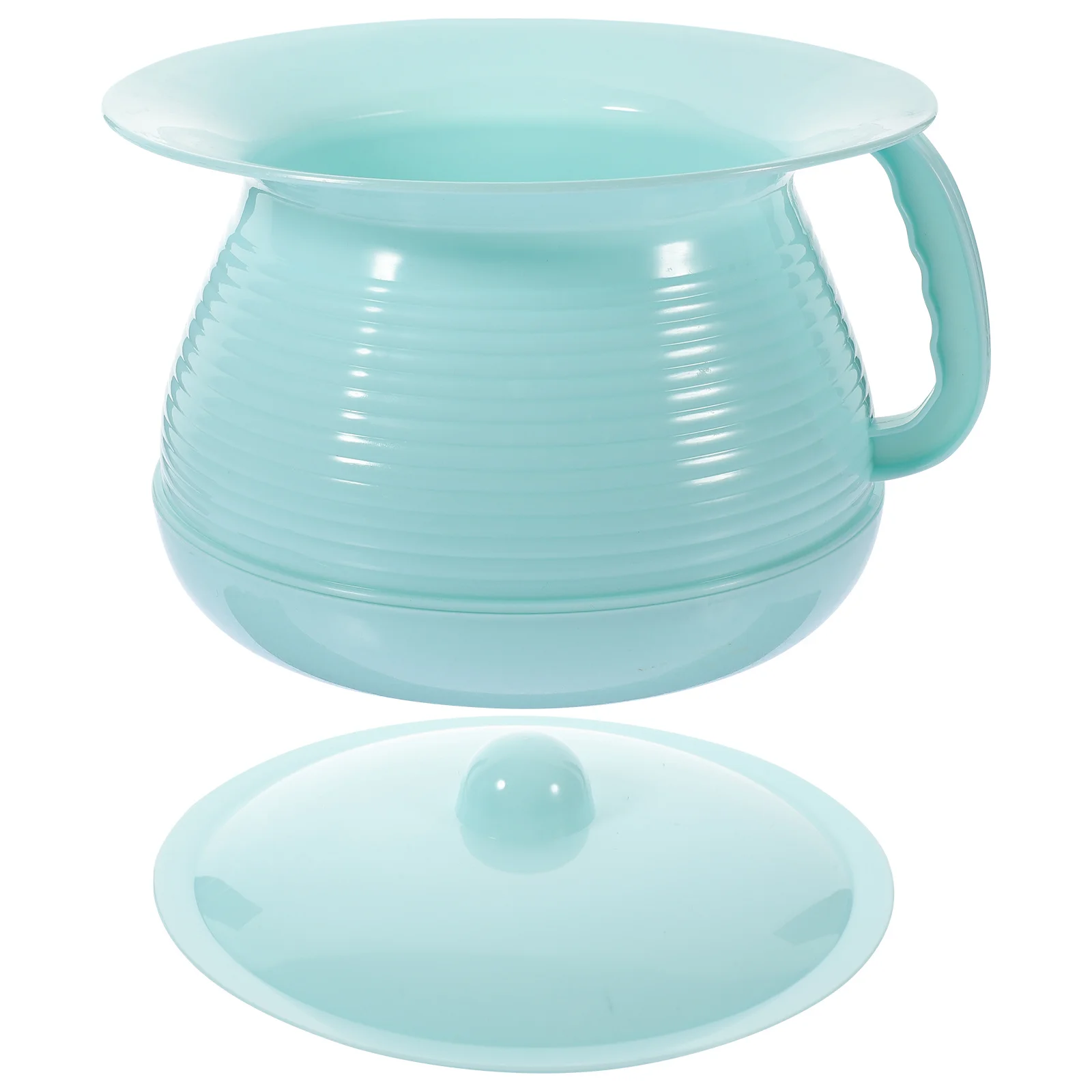 الأطفال المبصقة المغطاة غرفة وعاء سميكة البلاستيك المحمولة مبولة للمستشفى المنزل استخدام المسنين المعاقين ليلة تبول وعاء السرير عموم #3