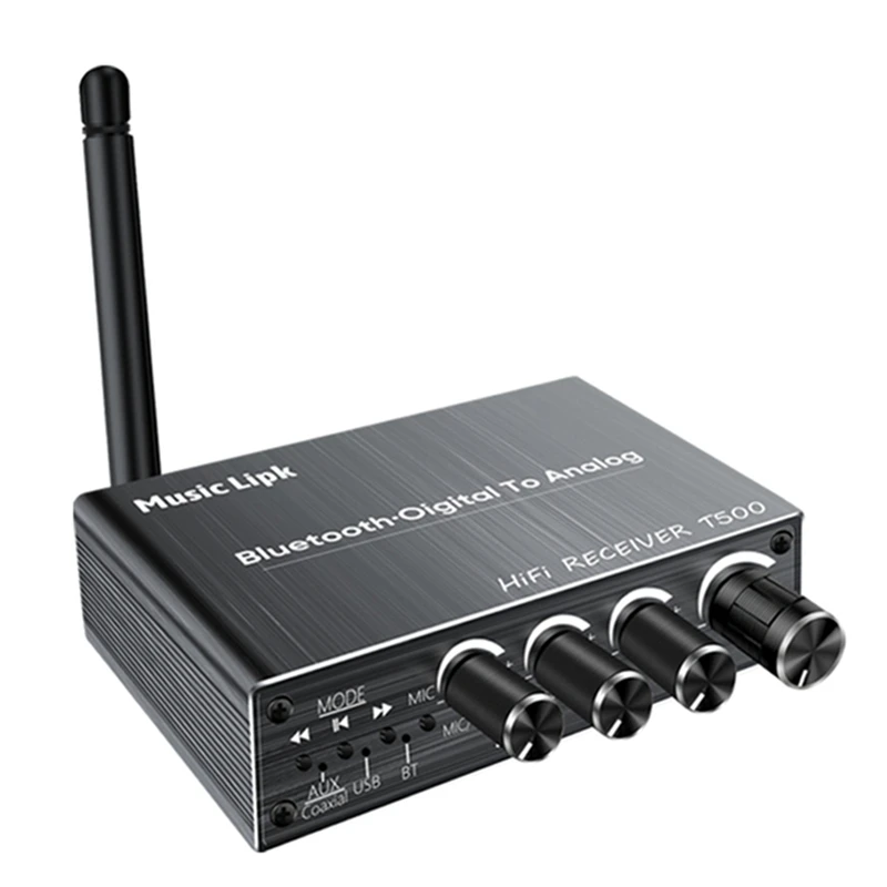 

【Superdeals】DAC Bluetooth 5.3 Audio Receiver Digital To Analog Converter 3.5Mm AUX/RCA/Coaxial/USB U-Disk Karaoke Wireless Adapt