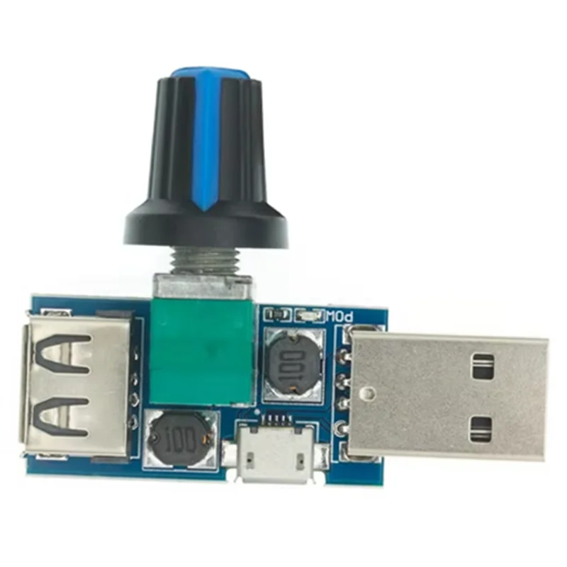 

AA60-DC 5 В USB регулятор вентилятора регулятор скорости ветра регулятор объема воздуха охлаждение бесшумный многофункциональный модуль переключателя скорости вентилятора