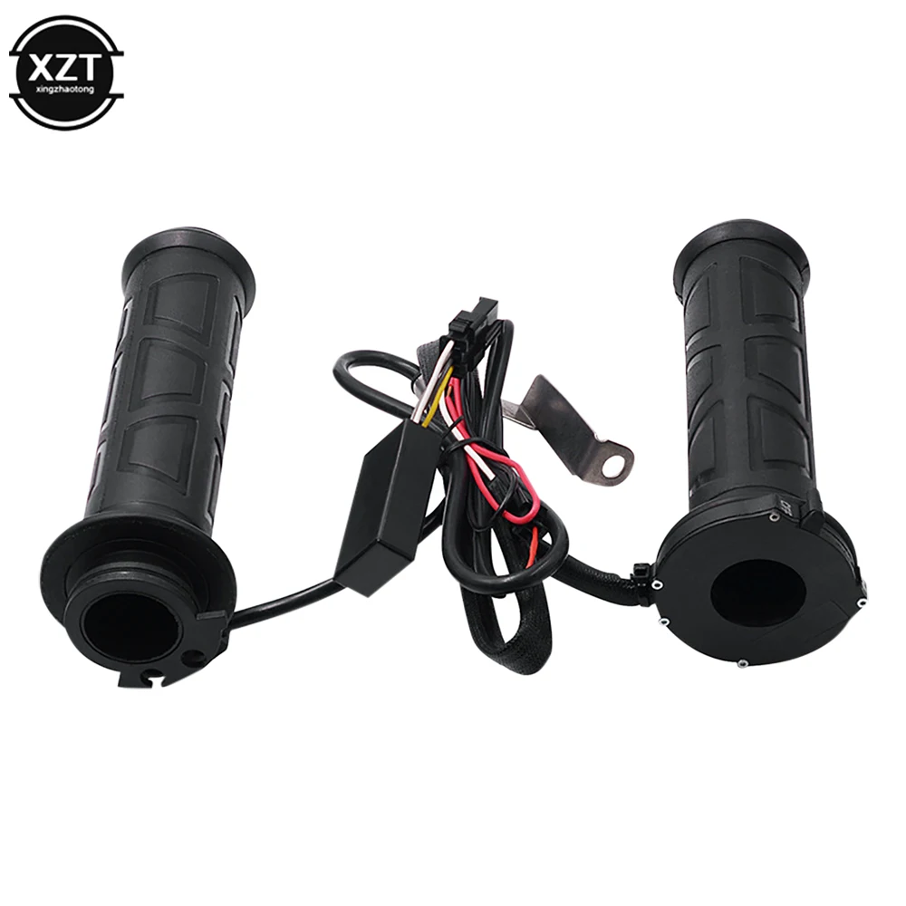 

New 12V Universal Motorcycle Electric Heating Grips Motorcycle Handle Heater Adjustable Temperature Winter Heating Handlebar