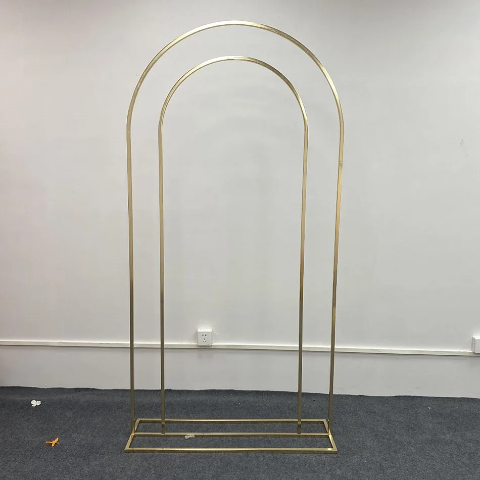 Wedding Props Iron Round Background Stand Flower Stand Shelf Stage Decoration Geometric Arch Screen For Wedding Decoration