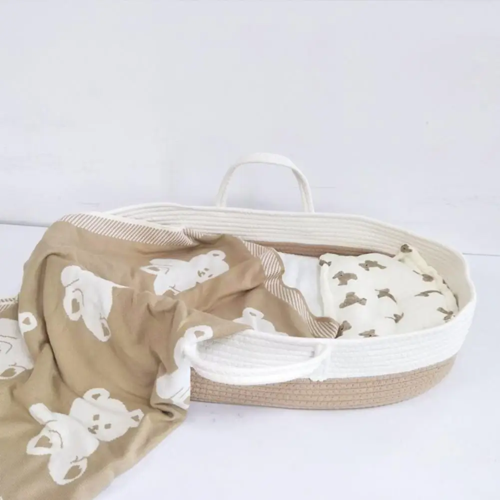 Baby Cradle  Excellent Cotton Nursery Baby Sleeping Basket  Portable Baby Sleeping Bed