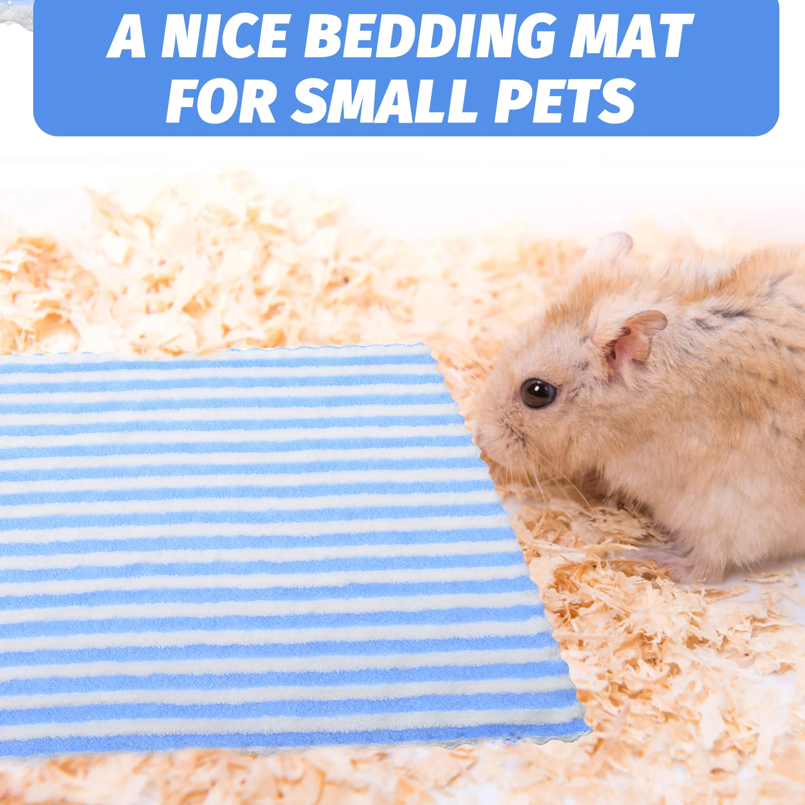 

5Pcs Guinea Pig Blanket Quick Drying Absorbent Pet Bath Towels Small Animal Bedding Hamster Cage Liner Guinea Pig Accessories