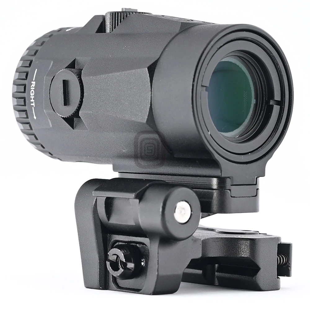 

Red Dot Sight Collimator 3x Magnifier Scope Integrated Quick Fold 20mm Pic Mount Base M5911