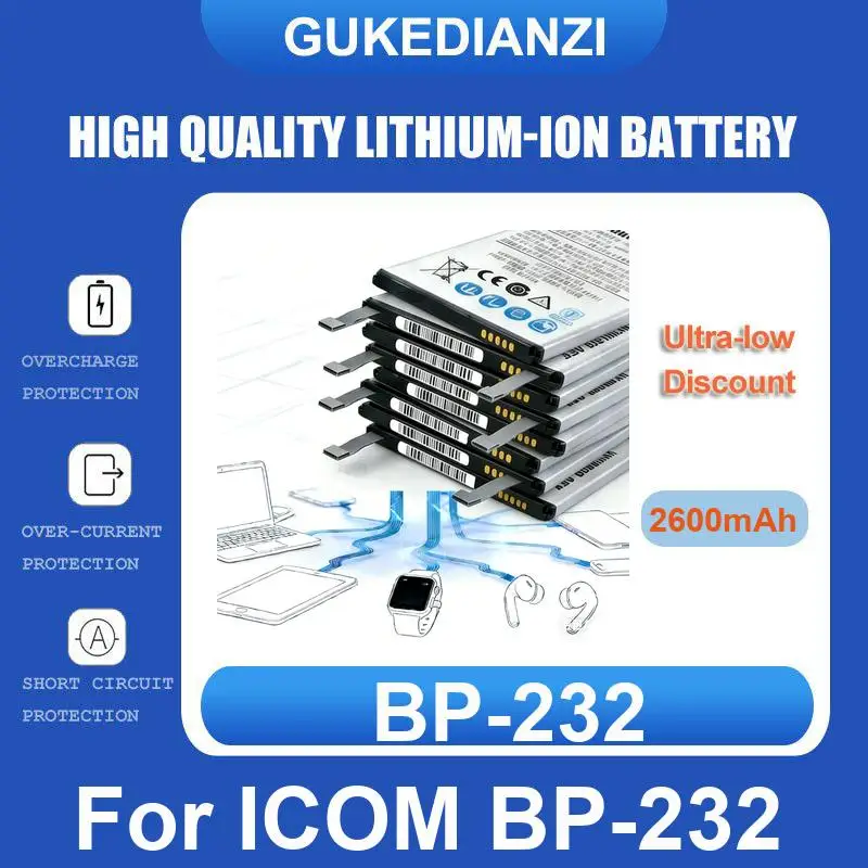 

Аккумулятор для ICOM BP-280 BP-290 BP-232 BP-279 BP-282 BP-298