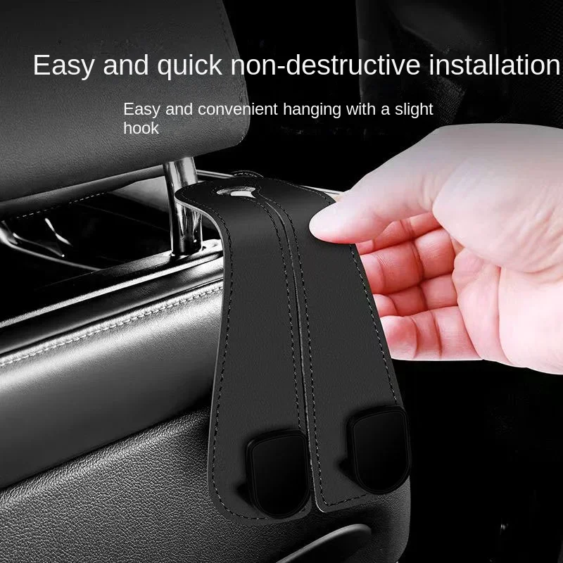 Car Headrest Hook Universal Seat Back Hanger Holder for Handbags Grocery Bags Storage Organizer Auto Interior Accessory