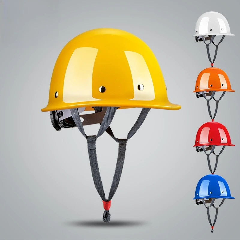 Construction Safety Helmet Hard Hat ABS Thicken Anti Strong Rolling Adjustable 4-Point Suspension Industrial Climbing