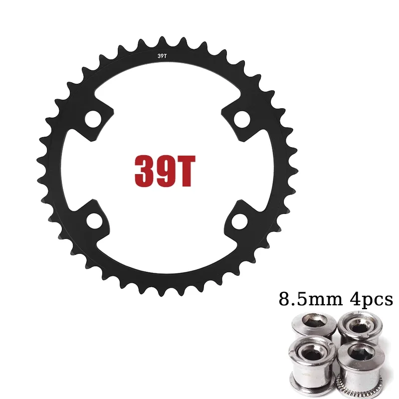 BUCKLOS Rennrad Kettenblatt 110 BCD Kettenblatt 4 Loch 5 Loch 34/36/39/50/52/53T Kettenblatt Double Speed Rennrad Krone